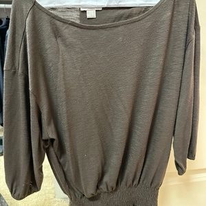 Loft Jersey Shirt with 3/4 sleeves and ruffles